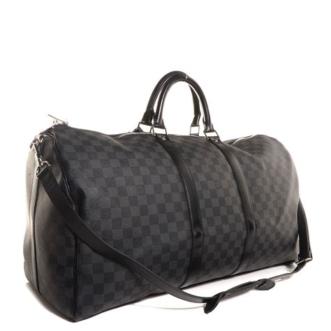 louis vuitton keepall damier graphite replica|keepall 55 price.